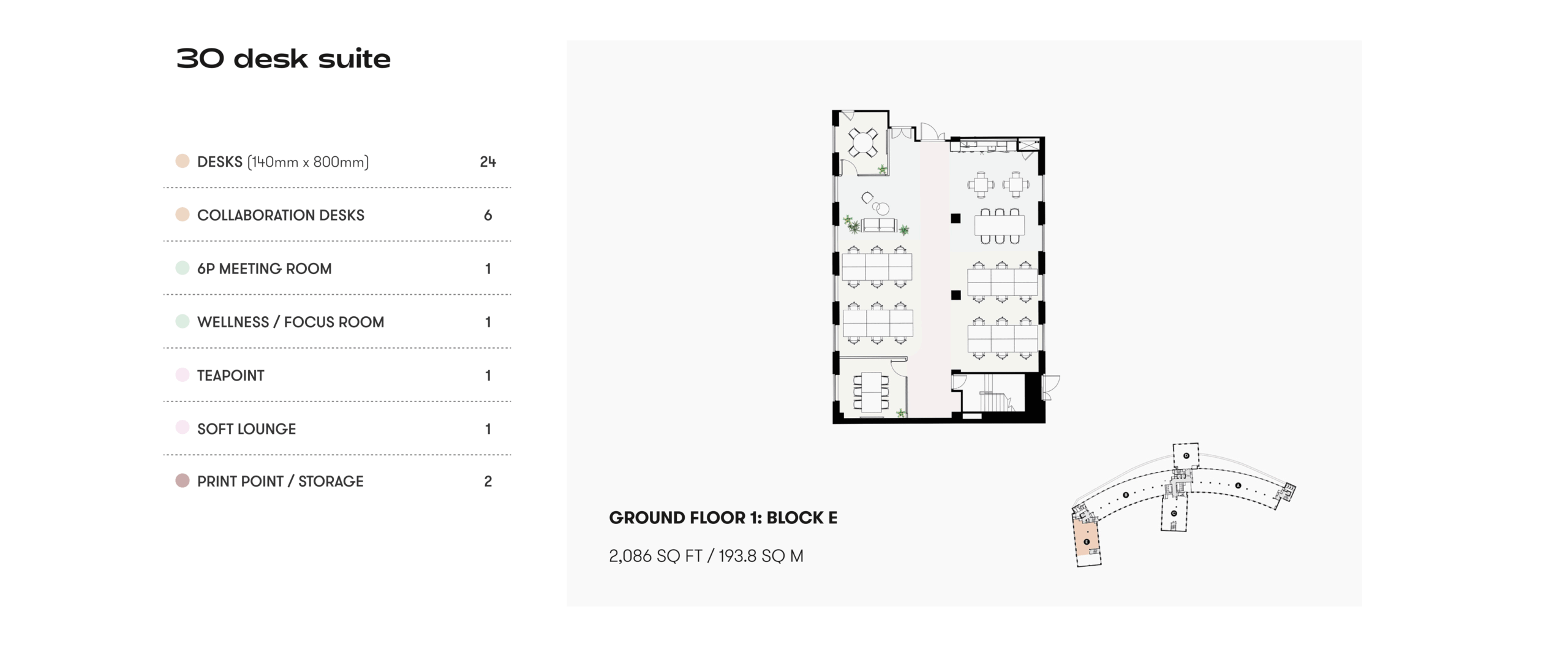 30 desk suites